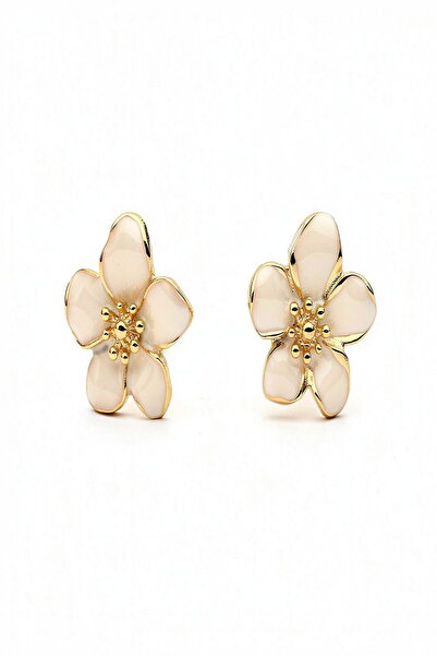 DEMOKAN أقراط نسائية 2 سم أقراط زهرة صغيرة المينا