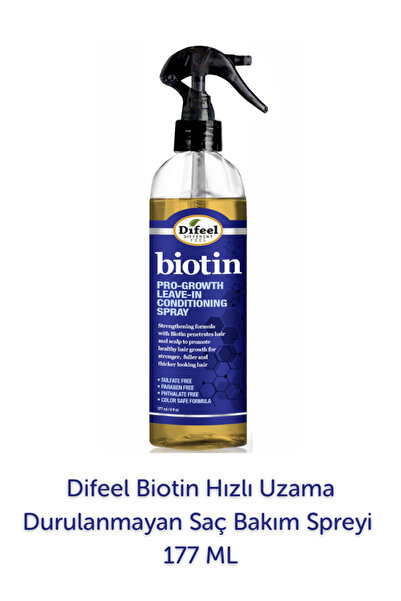 Difeel Biotin Ince Ve Yavaş Uzayan Saçlara Özel Durulanmayan Saç Bakım Spreyi...