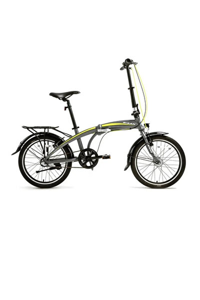 Bisan FX 3500-NX3 KATLANIR BİSİKLET 32CM V 20 JANT NEX.3 VİTES METALİK GRİ SARI