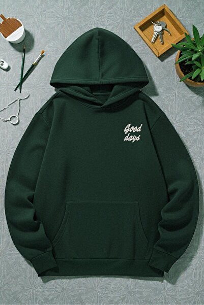 uyguntarz Hanorac oversize unisex cu imprimeu Good Days