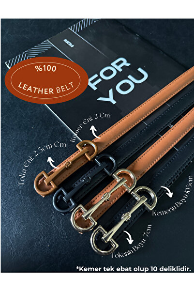 Fiori حزام نسائي رفيع من الجلد الطبيعي بإبزيم طويل، حزام للسترة، حزام للقميص، حزام للملابس