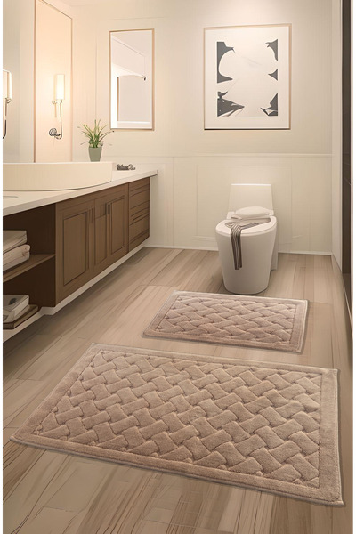 FeelHome Set de covorașe de baie ultra luxoase, 100% bumbac, moale, super abs...