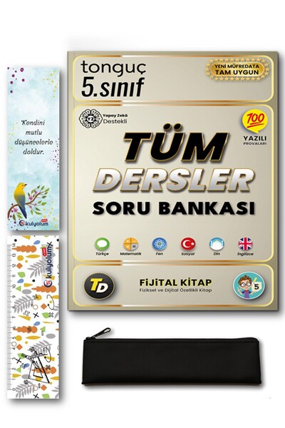 Tonguç Yayınları 2025 - 5. Sınıf Tüm Dersler Soru Bankası - Mini Kalemlik Hediyeli