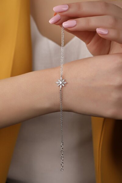 SUNSHINE 925 Ayar Kadın Umut Çiçeği Gümüş Bileklik