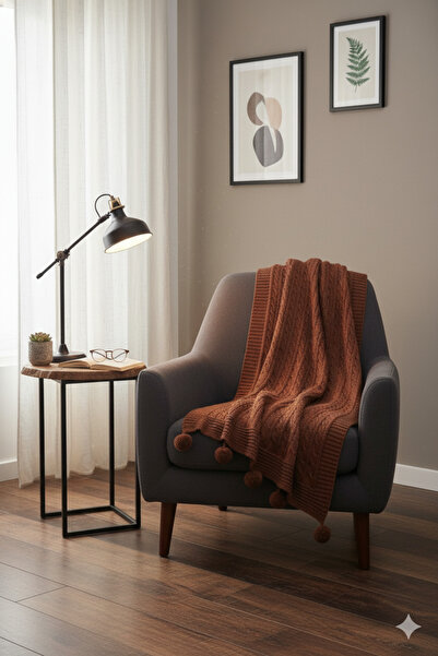 BELENAY Lunera Knitwear Tv Blanket 130X170