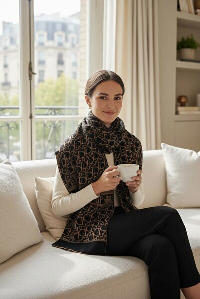 Onur Etol - New Collection Wide Shoulder Neckerchief Winter Thick Product Double-Sided Woven Fabric Legend Store