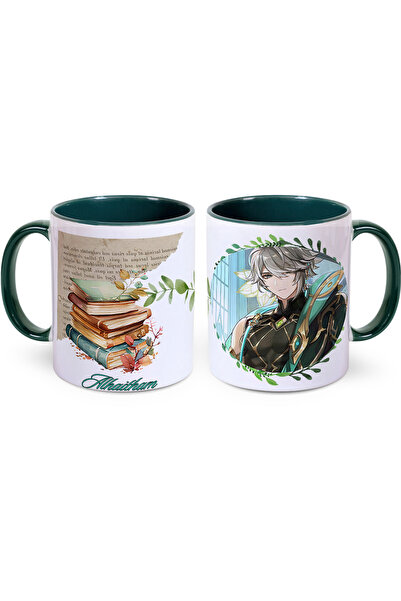 Kupabaskıcısı كوب من البورسلين من Genshin Impact Alhaitham – تصميم أنيمي – طب...