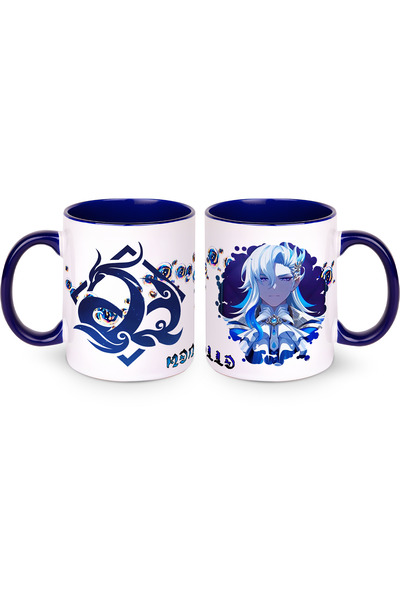 Kupabaskıcısı Genshin Impact Neuvillette Porselen Kupa Bardak – Anime Tasarım...