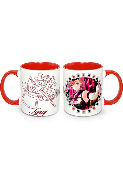 Define Moyas كوب بورسلين من Genshin Impact Lyney – تصميم أنيمي – طباعة على ال...