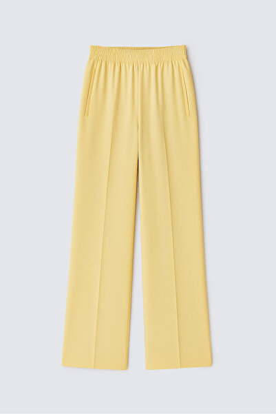Touché Privé Ribbed Pants with Elastic Waist