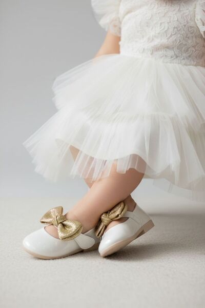 Görkem bebe ayakkabı ve tekstil KIZ ÇOCUK CIRTLI FİYONK BABET