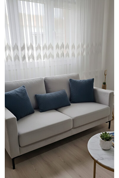 oneplise Set pătrat de 3 piese pernă / pernă 2 fețe antracit / 1 antracit med...