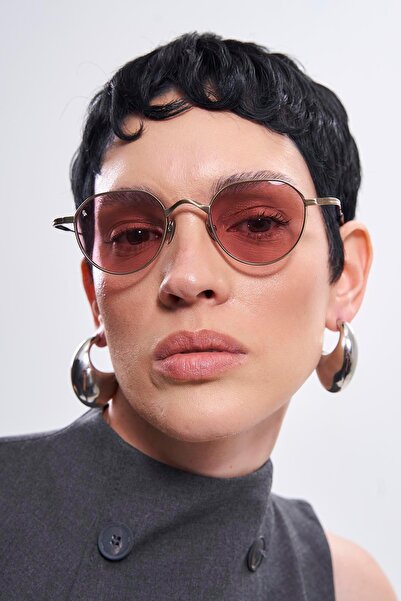 Bilge Karga Edwin Silver Pink Sunglasses