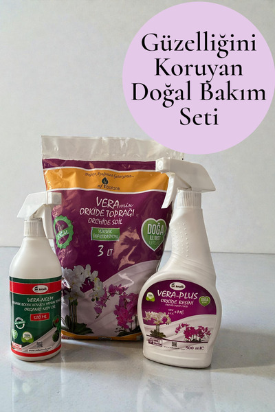 MF Botanik Vera Orkide Canlandırıcı Bakım Seti -(İthal Cocohusk) - Çiçek Açtı...