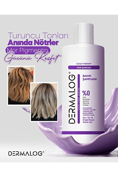 DERMALOG Turunculaşma Karşıtı Silver Mor Şampuan 500 ml