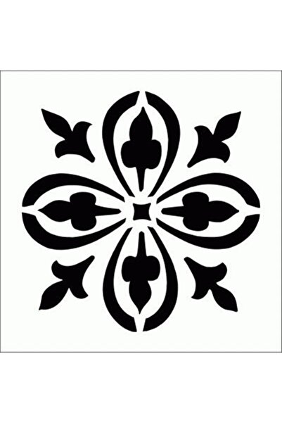 Artikel Gotik Motif Stencil Boyama şablonu 30x30 cm, Duvar Stencil, Fayans St...