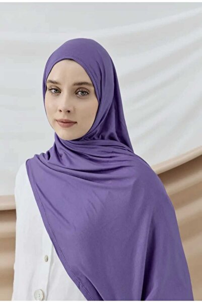 Modakaşmir شال قطني ممشط باللون الأرجواني