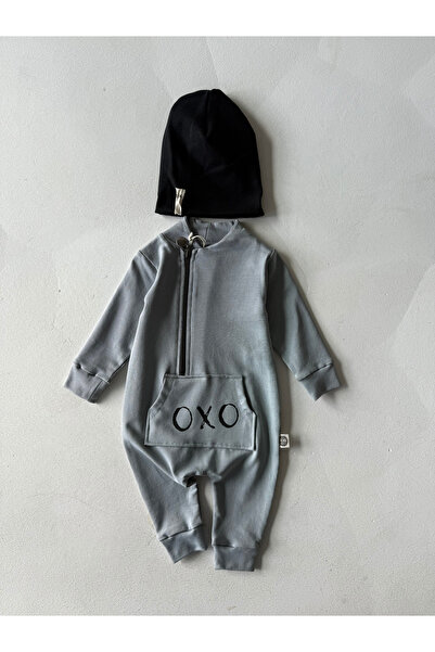 rg kidsstore Oxo Printed Baby Romper and Beret - Designed