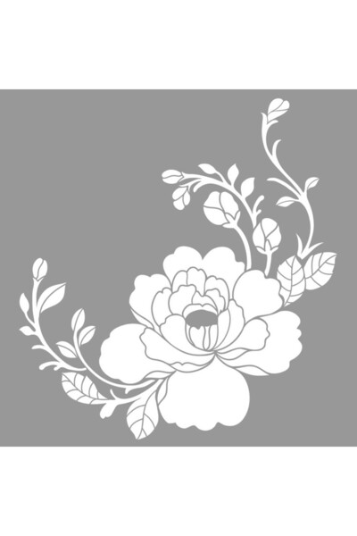 Artikel Rose Stencil Boyama şablonu 30x30 cm, Duvar Stencil, Fayans Stencil, ...