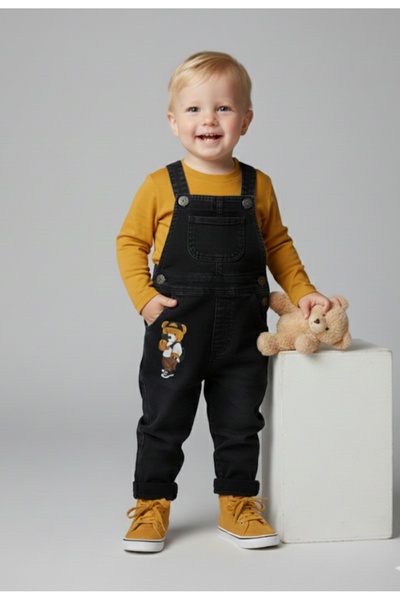 RİNDO Rindo Baby Boy-Child Τζιν Salopet-Ολόσωμη φόρμα