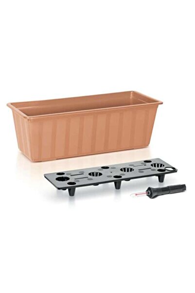 Prosperplast Jardiniera pentru flori cu sistem irigație, 11 L, 60x18x14 cm, m...