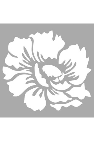 Artikel Gelincik Çiçeği Stencil Boyama şablonu 30x30 cm, Duvar Stencil, Fayan...