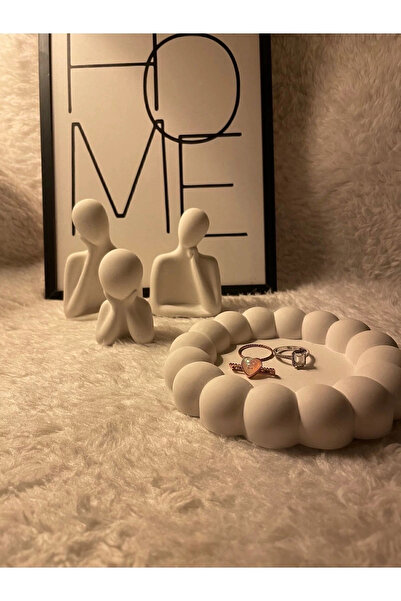 KUMS DESIGN Bernami Aile Sevgili Obje Biblo & Bubble Organizer Takı Tabağı