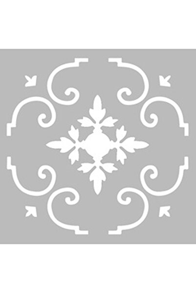 Artikel Yayıncılık Karo 41 Stencil Boyama şablonu 30x30 cm, Duvar Stencil, Fa...