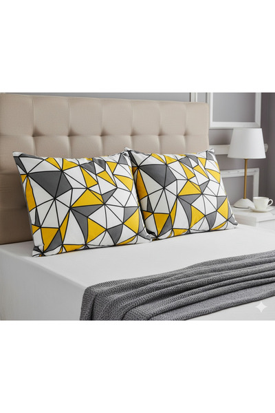İsmail Gürel Patterned Pillow Case |   2 Pcs |   Cotton |   50X70 cm
