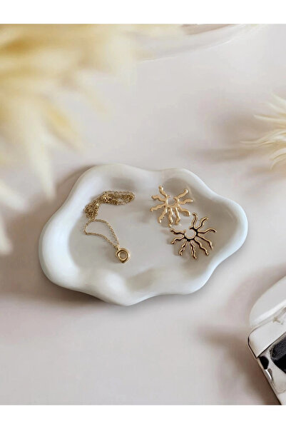 Stone Store Dekoratif Tabak Dalga Bulut Desen, Asimetrik || Takı Organizer, S...