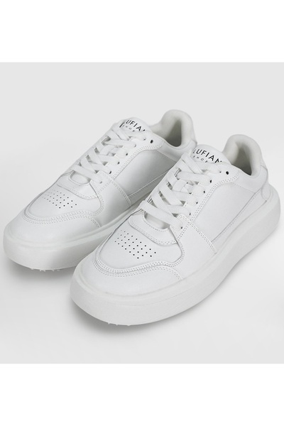 Lufian 112230251 Mateas Sneaker Men's Leather Shoes White