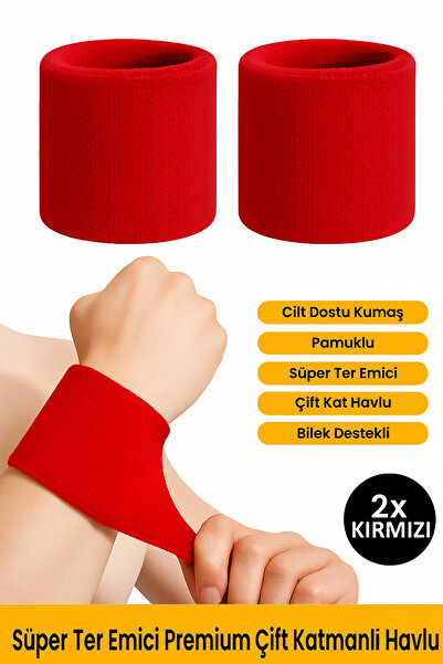 GAZELMANYA 2 Adet Havlu Bileklik El Bilekliği Futbol Basketbol Tenis Ter Bile...