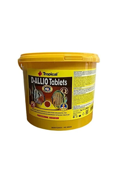 Tropical D-Allio Plus Tablet Discus Balıklar için Sarımsaklı Tablet Balık Yem...