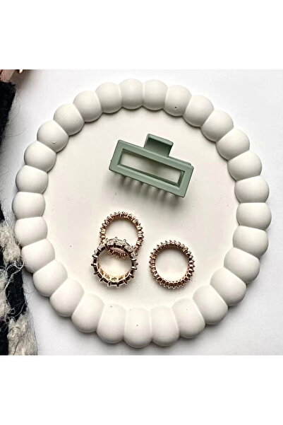 AMBER HOME Estevia Bubble Bardak Altlığı - Bubble Tabak 14 Cm - Beyaz