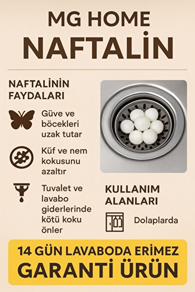 VENON 20 Misket Top 1 Paket Naftalin Koku Giderici NET 15 GÜN ERİMEZ KALİTELİ...