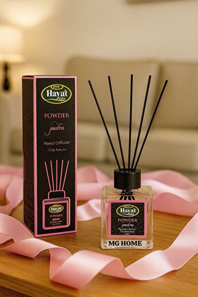 VENON Pembe PUDRA 100 CC Çubuklu Oda Kokusu Bambu Kokusu Ortam Kokusu Tuvalet...