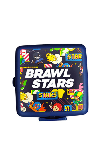 BRAWL STARS 4 Compartment Plastic Lunch Box Navy Blue Ddcq23928