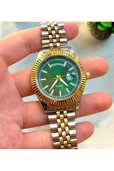 ÇENÇEN Bayan Led Kol Saati Rose Gold Kasa Siyah Renk Mıknatıs Kordon Çelik Kasa Kol Saati