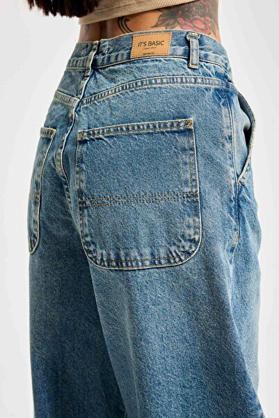 it's basic Γυναικείο τζιν παντελόνι σε χρώμα Juniper 17s5-31 Skater Fit Loose Cut