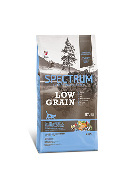 Spectrum Düşük Tahıllı Somonlu Hamsili ve Yaban Mersinli Yetişkin Kedi Maması...