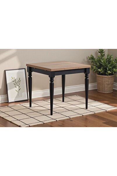 Vivense VERA ÇİZİLMEZ MUTFAK AÇILIR MASASI, CEVİZ, 80X80