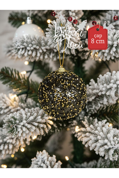 Via Gardenia كرة عيد الميلاد باللون الرمادي المتداخل مقاس 8 سم، اختيار مثالي ...