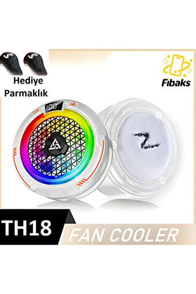 Fibaks Akıllı Telefon Soğutucu Yapay Zeka Destekli Dijital Göstergeli Manyetik ve Klipsli Ani Soğutma Fanı