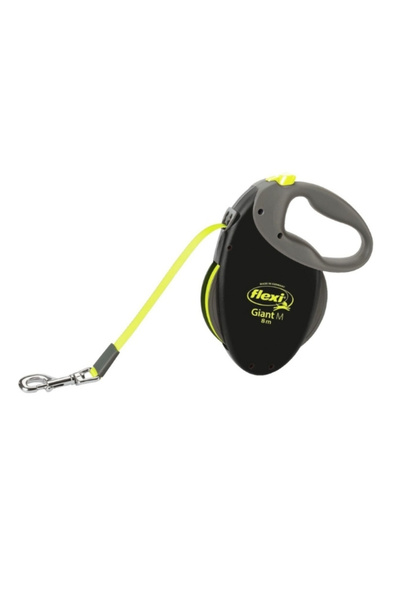 Flexi New Şerit Giant Automatic Dog Walking Leash Tr-Black-Medium-8 Mt