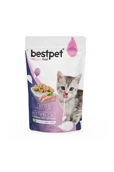 Bestpet Kitten Jelly Pouch Yavru Kedi Maması 1 Adet-0 - 1 Yaş-Hayır-85 Gr