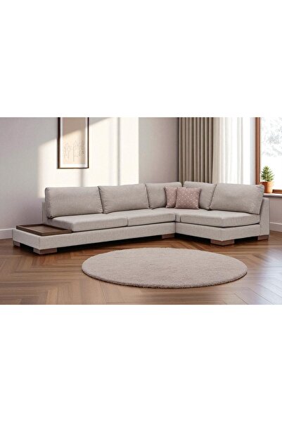 Vivense TULİP KETEN KÖŞE KOLTUK, KREM, SAĞ KÖŞE