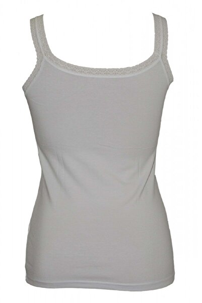 Belinay 0861 Μπλουζάκι με δαντέλα λευκό XL