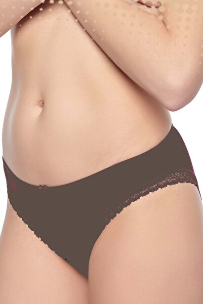 Belinay 2004 Жіночі трусики з мереживом, колір візон L
