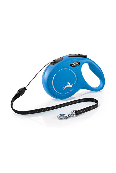 Flexi New Classic Rope Automatic Dog Walking Collar Tr-Blue-Xsmall-3 Mt