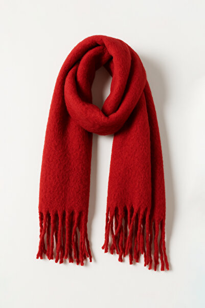 Külah Women's Premium Soft Winter Red Scarf – Ultra Soft & Warm